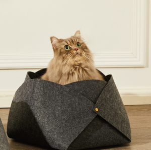 <span class=keywords><strong>Petal</strong></span> Nest Bestseller Filz-Katzenbett Ganzjahres-Haustierbett Abnehmbar Waschbar Nur Handwäsche Tragbar für Innenbereich Keine Montage - Product Image 5