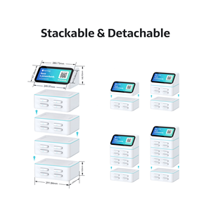 Heycharge ที่ชาร์จโทรศัพท์ระบบแชร์สาธารณะความจุขนาดใหญ่สถานีเช่าพร้อมช่องชาร์จ16พอร์ตชำระเงินออนไลน์สำหรับโรงแรมมอลล์ - Product Image 5