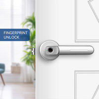 Serrure de porte intelligente à empreinte digitale et déverrouillage par application, directement de l'usine, verrou de sécurité sans clé pour la vente en gros