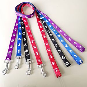 漫画の足跡犬のハーネスとリーシュセットナイロン犬の首輪とリーシュセットペットハーネスセット - Product Image 4