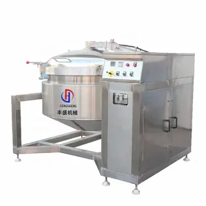 Industrial 500L Pressure Cooker Machine Electric Steam Gas Heating Food Meat Boiling Pressure Cooking Machine