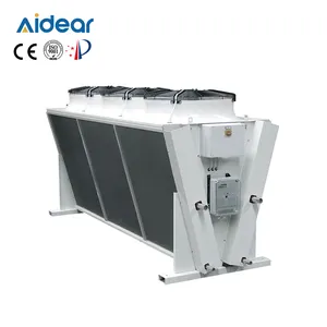 Elektronik fanlar ve adyabatik kendi kendini temizleme sistemi ile veri merkezi soğutma için Aidear V tipi kuru soğutucular
