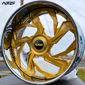 Rines NJQS Personalizados de 24, 26, 28 y 30 Pulgadas, Estilo <span class=keywords><strong>Trapstar</strong></span>, Borde Profundo, 6x139.7, 5x120.7, para Classic Caprice, GMC Yukon, Suburban, Ruedas Forjadas - Product Image 4