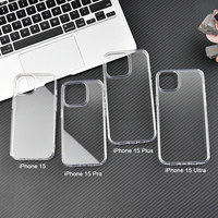 Étui de téléphone portable transparent en TPU PC résistant aux chocs de luxe jaune pour iPhone 16 15 14 13 Pro Max, coque arrière transparente comme du cristal