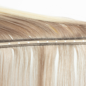 Extensions de cheveux humains Remy 100% européens, double trame machine, design invisible, tissage droit, toutes les couleurs compatibles - Product Image 1