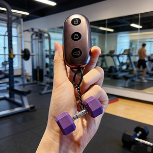 Cute Mini Fitness <strong>Dumbbell</strong> <strong>Keychain</strong> Couple Sports Keyring Gym Bag Pendant Car <strong>Keychain</strong> Small Gift Wholesale - Product Image 5