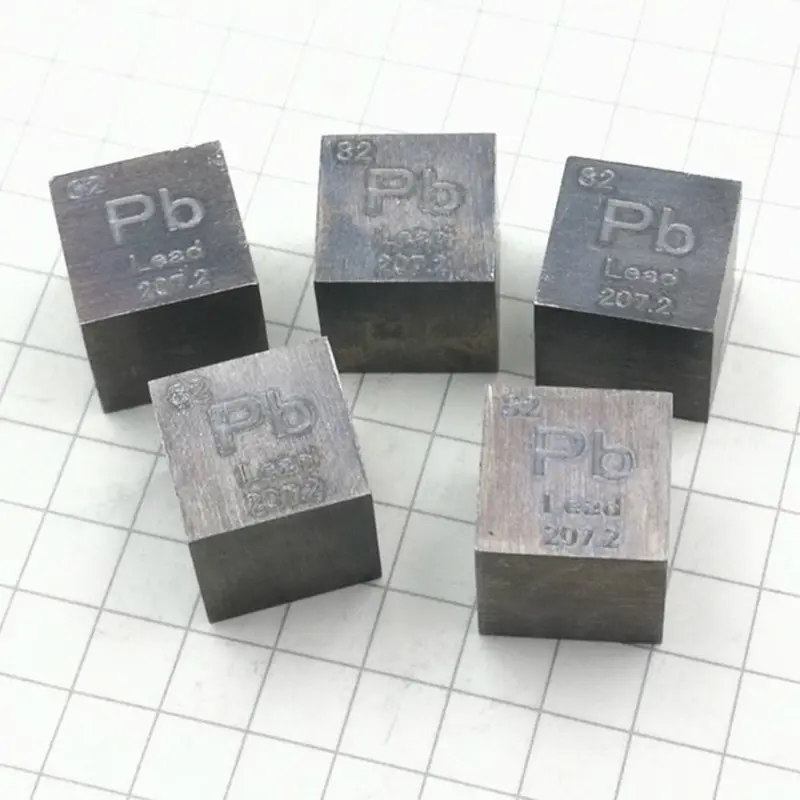 10Mm Kubus Lood Pb Metalen Dichtheid Cube Set Lood Cube Voor Onderzoek