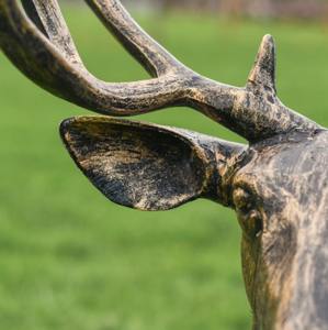 Main Grand Renne Jardin Sculpture De Noël Décoratif Grand Renne Showpiece Modèle Solide Cerf Figurine pour Ferme - Product Image 2