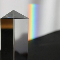 Fabricant prix bon marché Offre Spéciale verre cristal K9 silice fondue UV revêtement personnalisé lentille optique à prisme triangulaire