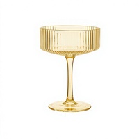 Verre à vin rouge coupe côtelée or champagne, sans BPA, en plastique PS jetable pour bar et mariage
