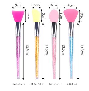 Ensemble de brosses à masque facial en silicone personnalisables, applicateur de boue faciale flexible, outils pour masques à l'argile et au charbon doux - Product Image 1