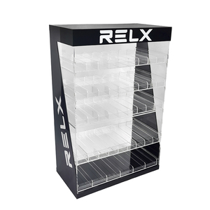 Nhà máy tùy chỉnh khói cửa hàng thuốc lá lỏng <span class=keywords><strong>Pop</strong></span> hiển thị đứng 5 Kệ Tabletop <span class=keywords><strong>Acrylic</strong></span> thuốc lá kệ trưng bày - Product Image 1