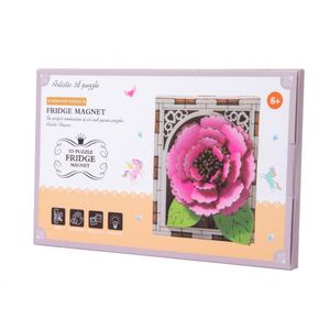 Kit de Rompecabezas 3D de Madera para Manualidades, Modelo de Flores de Rosa, Girasol y Lila, Artesanía, Imanes para Refrigerador - Product Image 6