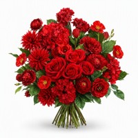 Arreglo Floral DIY para Pasillo de Boda, Ramas de Flores Artificiales de Seda, Serie Roja, Flor Artificial de Tallo Único