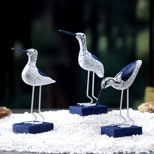 Figurine d'oiseau marin Mystic Arts en MDF, style méditerranéen, décoration d'intérieur, décoration de chambre à coucher sur le thème de l'océan - Product Image 3