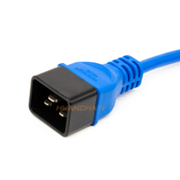 Cordon d'alimentation pour ordinateur C19 à C20 robuste de 3 pieds 15A /125V IEC-320-C19 à IEC-320-C20 rallonge d'alimentation