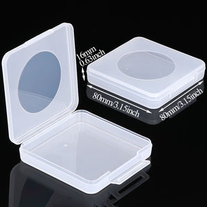 Étui de protection pour objectif transparent WEISHENG PP, forme carrée, 80x80x15mm, étui de rangement créatif en plastique pour filtre UV <span class=keywords><strong>CPL</strong></span> ND - Product Image 3