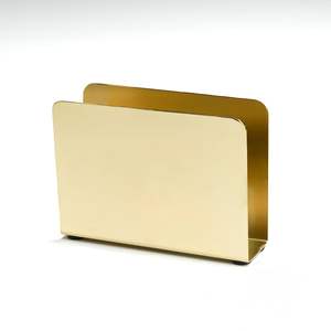 ที่ใส่ผ้าเช็ดปากโลหะที่ติดทนนานพร้อมแผ่นยางกันลื่นเหมาะสำหรับการจับผ้าเช็ดปากบนโต๊ะในครัวและเคาน์เตอร์ - Product Image 2