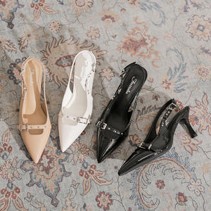 Chaussures à talons bas et hauts pour femmes et escarpins confortables à talons moyens pour le bureau au quotidien, les mariages et les longues journées de travail - Product Image 4