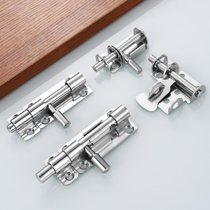 Khóa cửa trượt bằng thép không gỉ chắc chắn, màu đen, có lỗ khóa, khóa an toàn cho cửa bể bơi, phụ kiện cửa. - Product Image 4