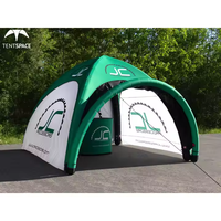 Tentspace personnalisé en couleur imprimé araignée Air dôme auvent marque gonflable Air Tube tente pour les événements sportifs en plein air