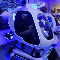 Cine VR 9D en Oferta, Helicóptero de Dos Plazas con Pantalla, Juego de Realidad Virtual de Vuelo y Tiro para Parque de Atracciones VR