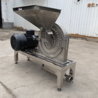 Machine à broyer le sucre et le sel électrique, moulin à marteaux en acier inoxydable avec moteur et tamis à mailles pour une taille de particules uniforme