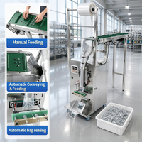 Machine d'emballage semi-automatique à alimentation manuelle électrique pour fixations, vis, écrous et composants électroniques