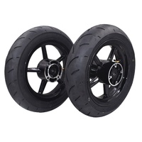 Ensemble de roues Supermoto avant/arrière de 12 pouces, jantes 2.50-12 et 3.00-12 avec pneus routiers 90/90-12 et 120/70-12