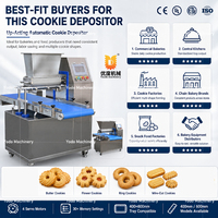Machine à déposer les biscuits automatique à actionnement vertical 400mm 600mm, machine à biscuits à découpe au fil servo pour boulangerie commerciale