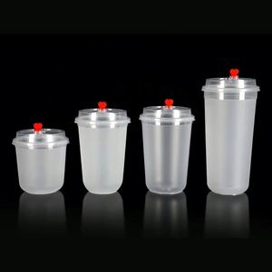Vaso Desechable Personalizable en Forma de U de PP Transparente de 90 mm con Tapas, Impresión por Serigrafía, Moldeado por Inyección, para Bebidas Calientes/Frías, Café, Leche - Product Image 5