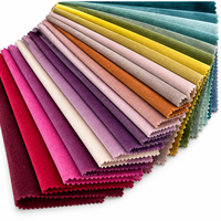 Tissu de velours uni teint, doux et moelleux, pour canapé, chaise, coussin et mobilier – Vente en gros