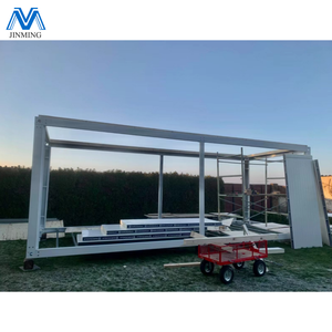Khung nhà di động bằng thép tiền chế, gấp gọn, đóng gói phẳng, kích thước 20ft và 40ft, kiểu <span class=keywords><strong>container</strong></span> vận chuyển - Product Image 3