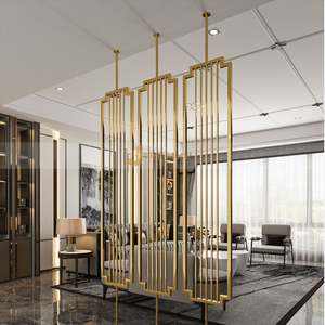 Panel Translúcido Impermeable de Acero Inoxidable de Lujo, Cortado con Láser, para División de Espacios, Personalizable, Móvil, para Vestíbulos de Hoteles, Villas y Clubs - Product Image 6