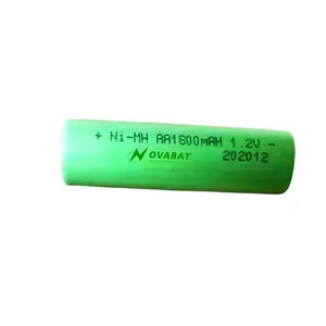 Ucuz fiyat şarj edilebilir AA1800 boyutu Ni-Mh 1.2V AA pil 1.2Volt 1800mAh Nimh pil paketi