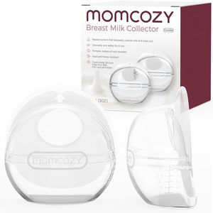 Recolector <span class=keywords><strong>de</strong></span> Leche Materna Momcozy, Conchas <span class=keywords><strong>de</strong></span> Silicona Reutilizables para <span class=keywords><strong>Lactancia</strong></span>, Recolector Fácil <span class=keywords><strong>de</strong></span> Usar, Mayor Ajuste, Suave (3oz/90ml, 2 Unidades) - Product Image 1