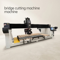 Scie à pont CNC 4+1 axes GD pour la découpe de pierre 1825 2030, marbre, granit, quartz, planification de comptoirs de cuisine, moteur servo 15kW