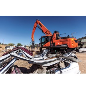 Grue de manutention flexible 26t DX210WMH-5 pour la gestion des déchets, grappin d'excavatrice pour opérations en chantier d'acier - Product Image 6