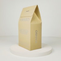 Caja de Cartón Personalizada para Café con Tira Desprendible, Estampado en Caliente Plateado, Embalaje Plegable Ecológico para Bolsas de Café de Goteo