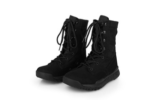 รองเท้าบูทแบบยุทธวิธี TSB76 น้ำหนักเบา สีดำ ทำจากหนังกลับ รองเท้าบูททะเลทรายแบบหนังกลับ - Product Image 4