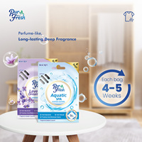 PurFresh Lot de 4 Sachets Parfumés Modernes aux Fleurs pour SPA Aquatique, Décoratifs et Fonctionnels à Suspendre dans Tiroirs et Placards