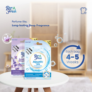 PurFresh Lot de 4 Sachets Parfumés Modernes aux Fleurs Aquatiques pour SPA, Fonctionnels à Suspendre pour Tiroirs et Rangement de Placard - Cadeau d'Anniversaire - Product Image 1