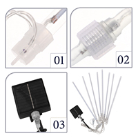 Lumières LED en forme de pluie de météores, guirlandes lumineuses LED colorées, lumières LED de pluie de météores décoratives pour l'extérieur, imperméables, pour Noël