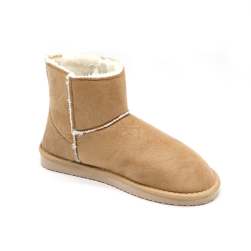 Factory Customize 2021 winter new women mid-bottom barrel warm snow boots