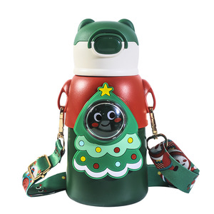 Children Cartoon Rabbit Vacuum Insulated <b>Water</b> <b>Bottle</b> 520Ml Stainless Steel Portable With Strap For Kids Gift - Product Image 3