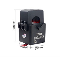 Transformateur de courant miniature à noyau divisé (CT) 100A/150A/200A/5A à clipser, classe 0.2S pour la mesure de l'énergie, l'extension du courant dans les armoires de comptage