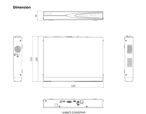 Hikvision 16 قناة 1U 4K Fecognition للوجه H.265 + 16-ch مدخلات كاميرا أمان IP HDMI/VGA 1SATA واجهة NVR - Product Image 4