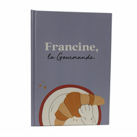 Journal en lin PU à couverture rigide et impression personnalisée Carnet de notes planificateur de cadeaux reliure à spirale