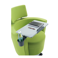 Chaise de formation scolaire pour salle de classe avec tablette d'écriture, chaise de conférence empilable pour bureau