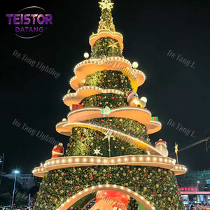 Sapin de Noël LED fin avec éclairage dense pour une décoration commerciale de Noël peu encombrante - Product Image 6